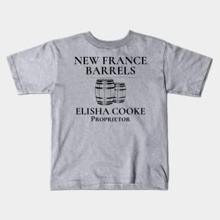 New France Barrels Elisha Cooke Proprietor Kids T-Shirt